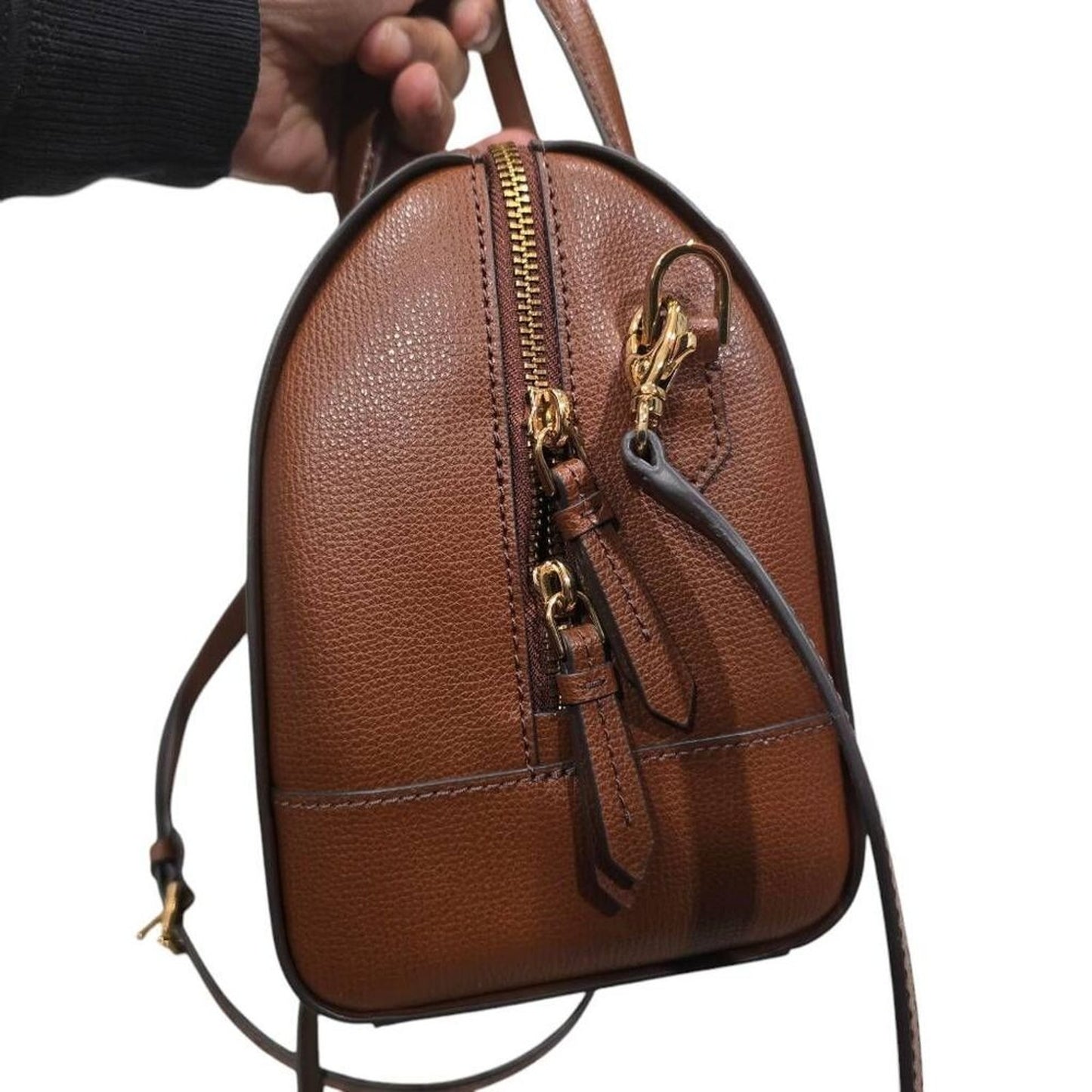 Fossil Wren Satchel Women's Medium Brown Leather