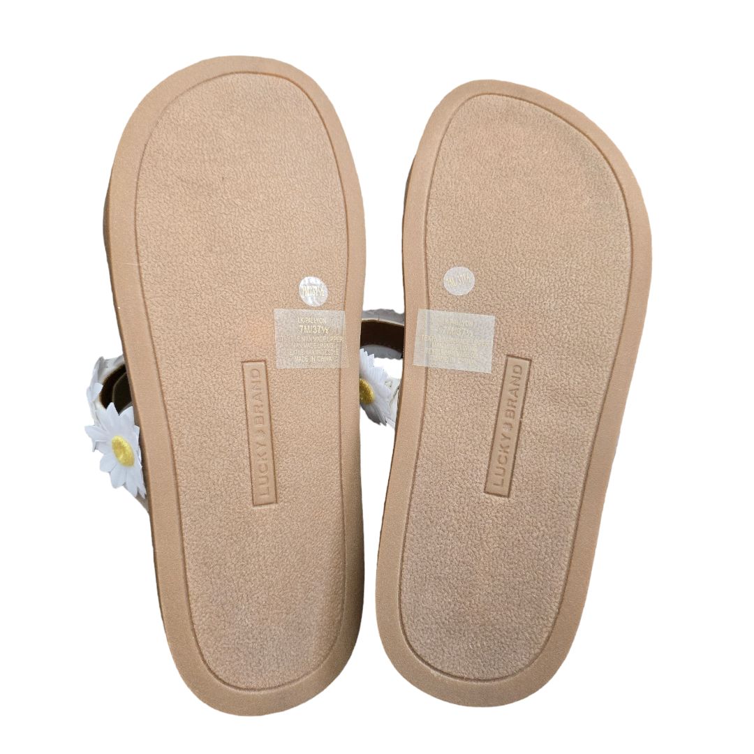 Lucky Brand flower sandals, Size 7