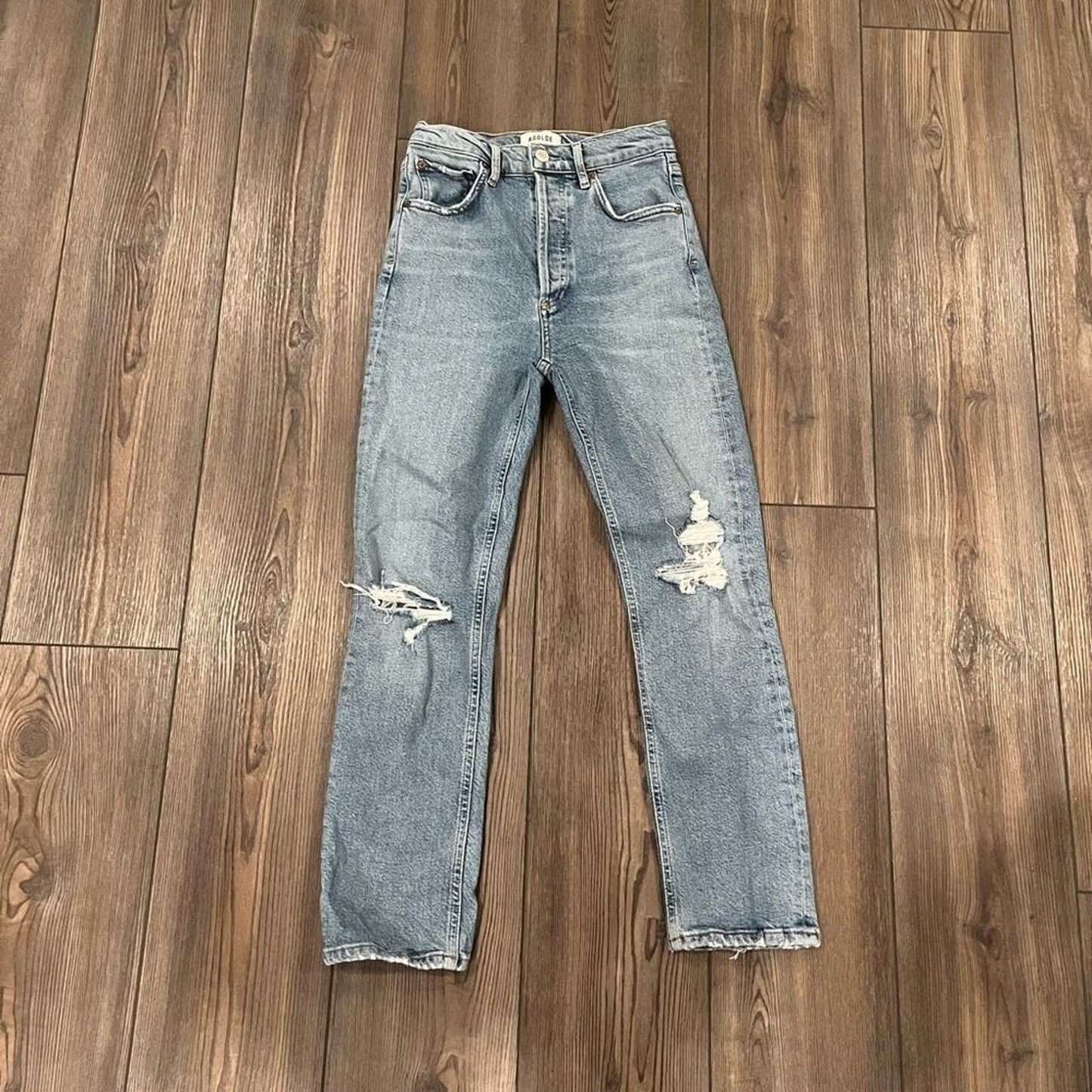 AGOLDE High Rise Riley Straight Crop Jeans Size 24