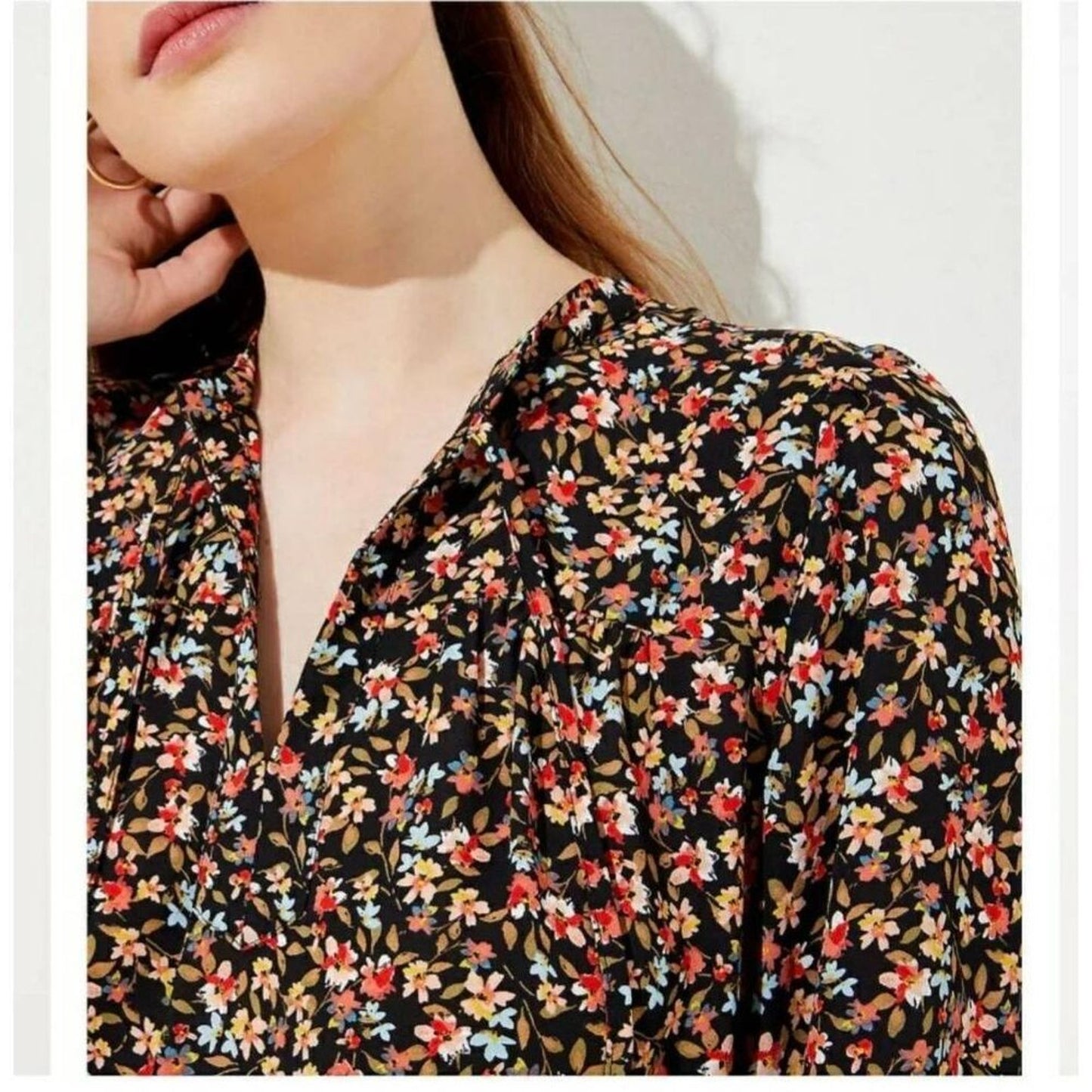 SIZE 16 | Ann Taylor Floral Blouse