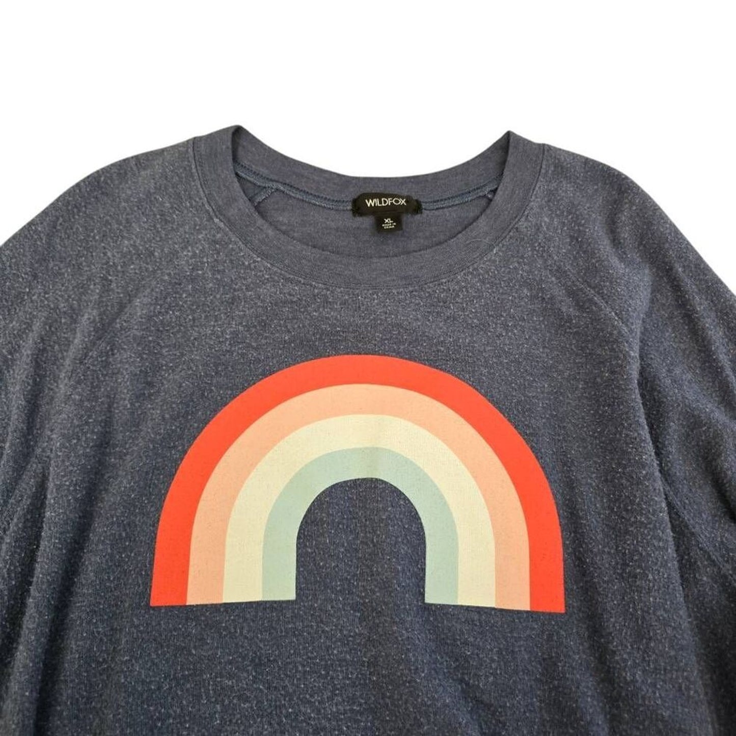 Wildfox Freedom Rainbow Sweatshirt Size XL