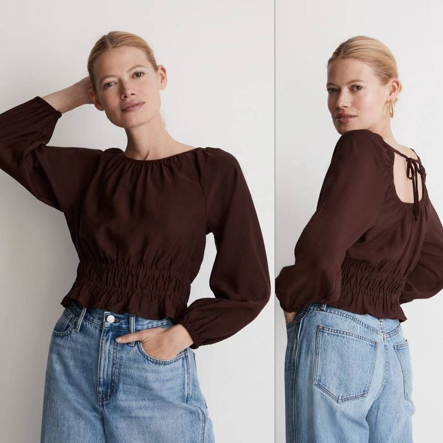 SIZE SMALL | Madewell Brown Top