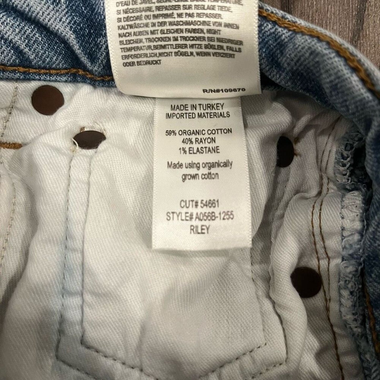 AGOLDE High Rise Riley Straight Crop Jeans Size 24