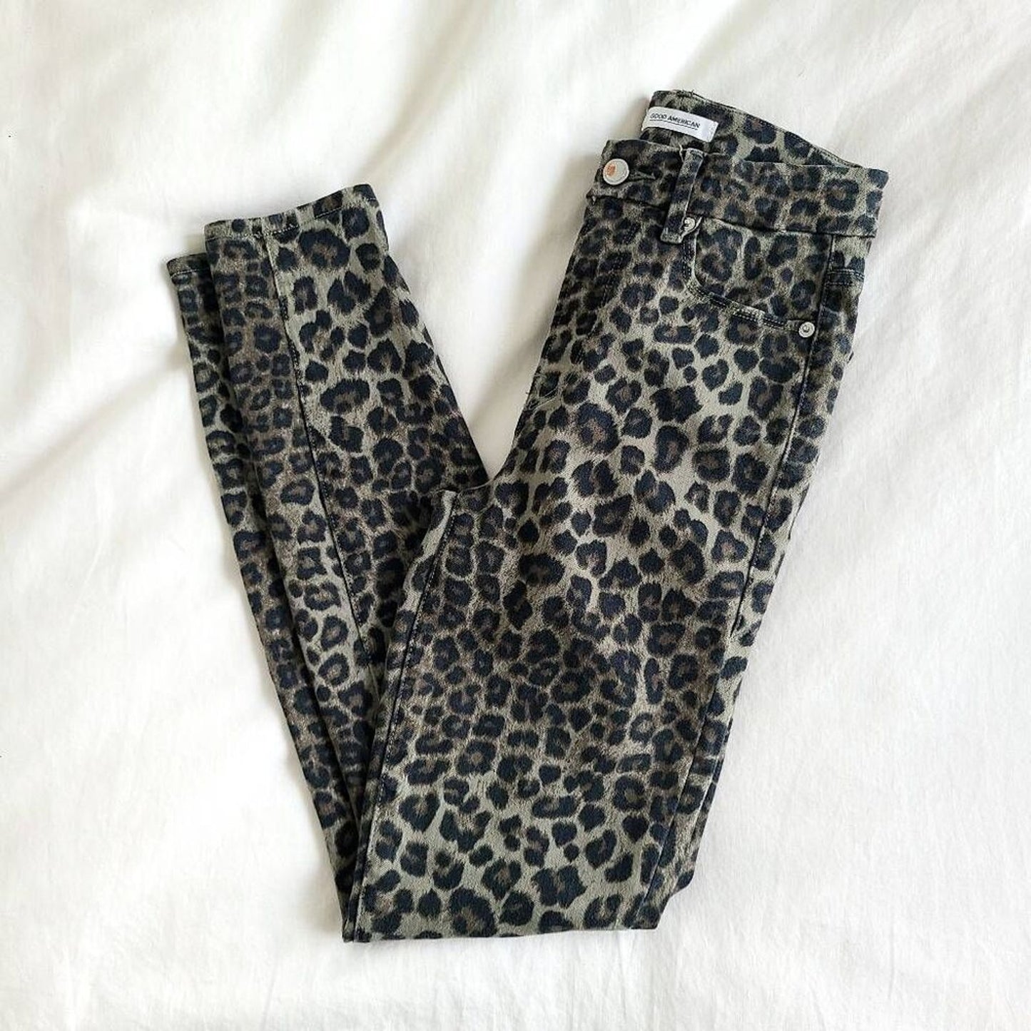 Good American Good Waist Crop Skinny Jeans Size 0/25