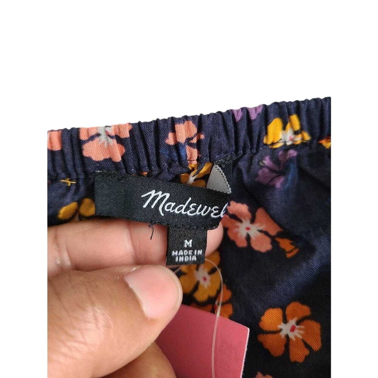 SIZE MEDIUM | Madewell Smocked Waist Crop Top