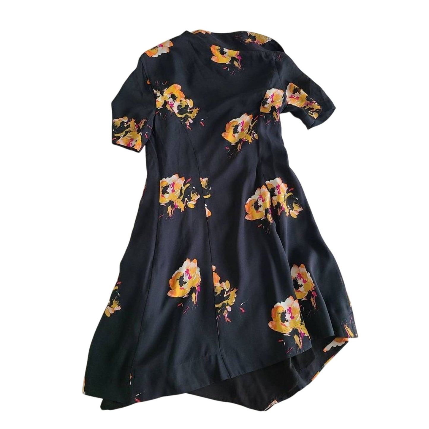 SIZE 4 | A.L.C Womens Lucia Floral Print Silk Cold Shoulder Dress