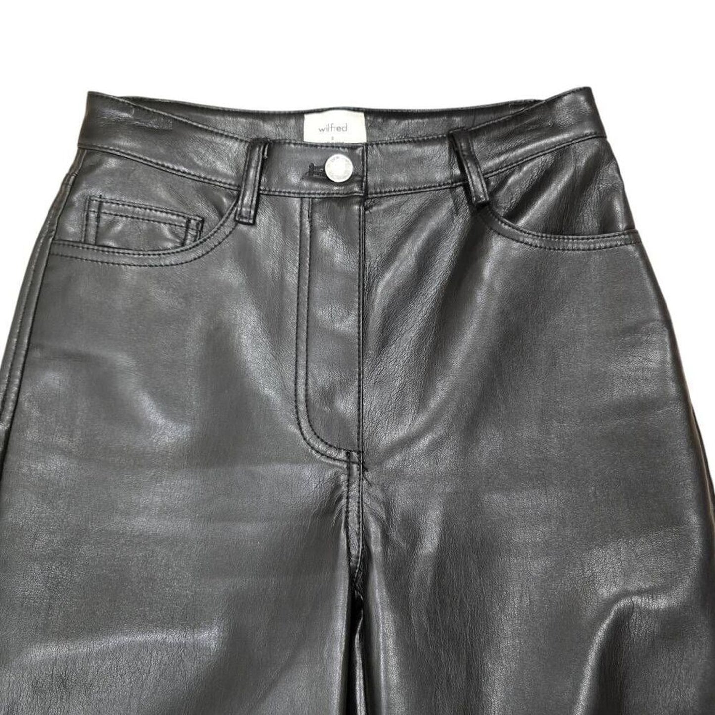 Aritzia Wilfred Faux Leather Pants Size 0