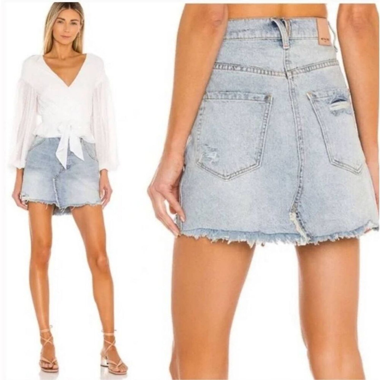 SIZE 28 | We the Free Brea Cutoff Skirt