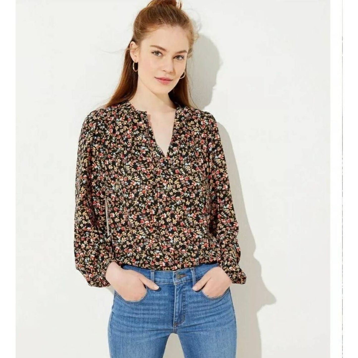 SIZE 16 | Ann Taylor Floral Blouse