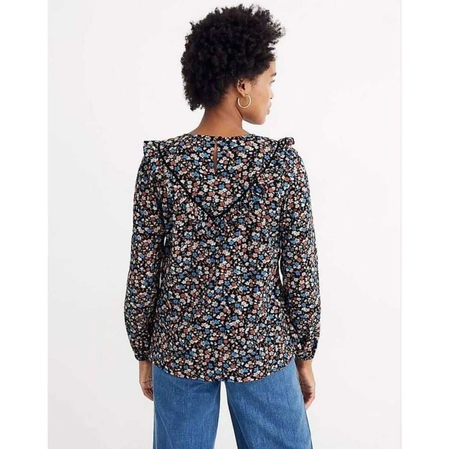 SIZE MEDIUM | Madewell Floral Top