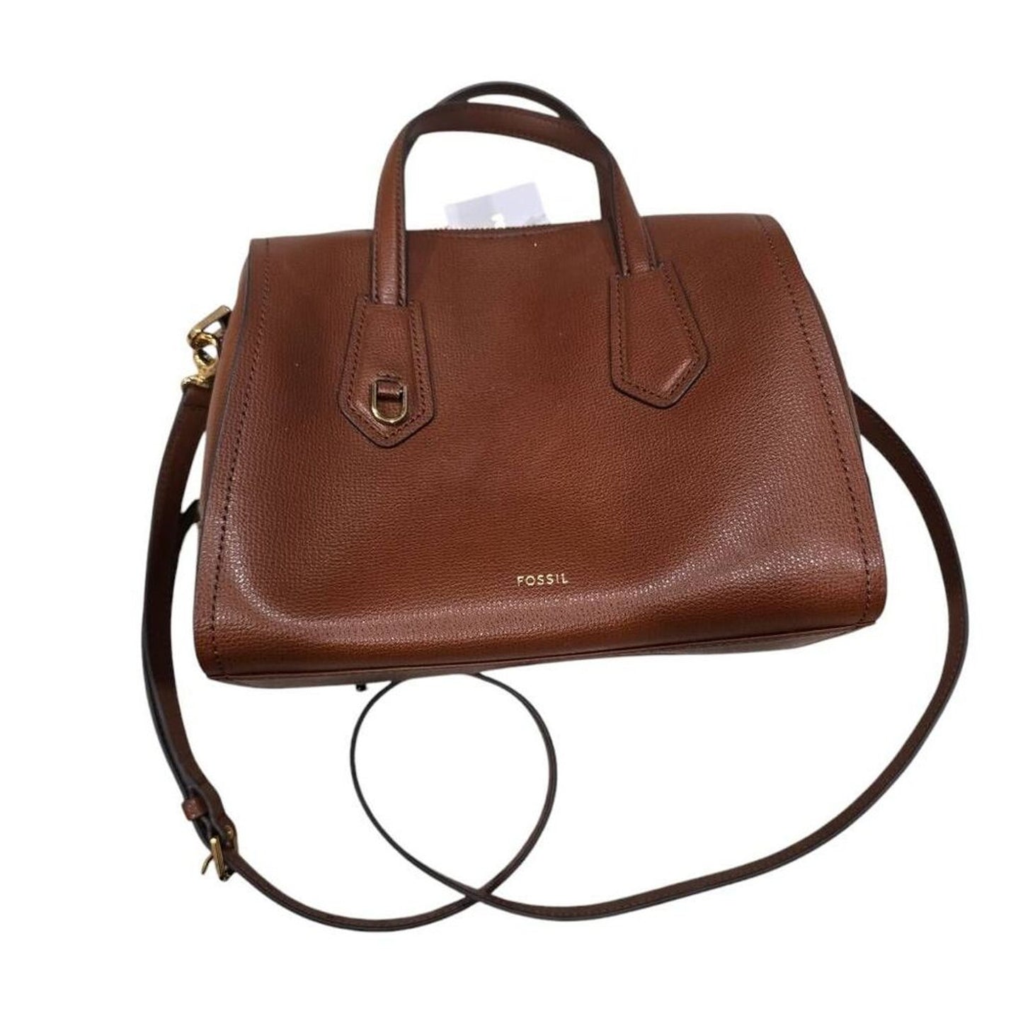 Fossil Wren Satchel Women's Medium Brown Leather