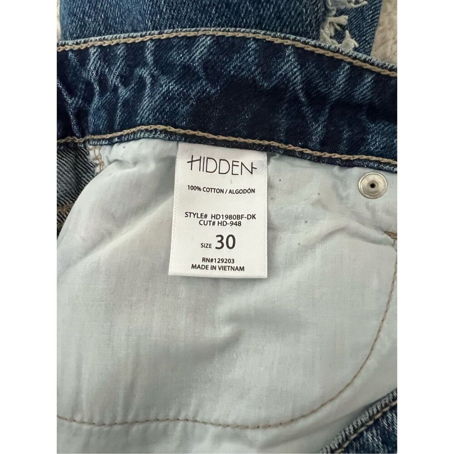 Hidden Boyfriend Jeans Size 30