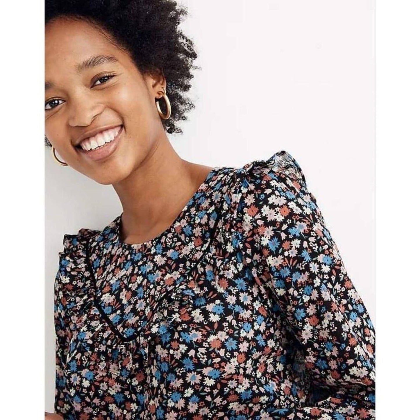 SIZE MEDIUM | Madewell Floral Top