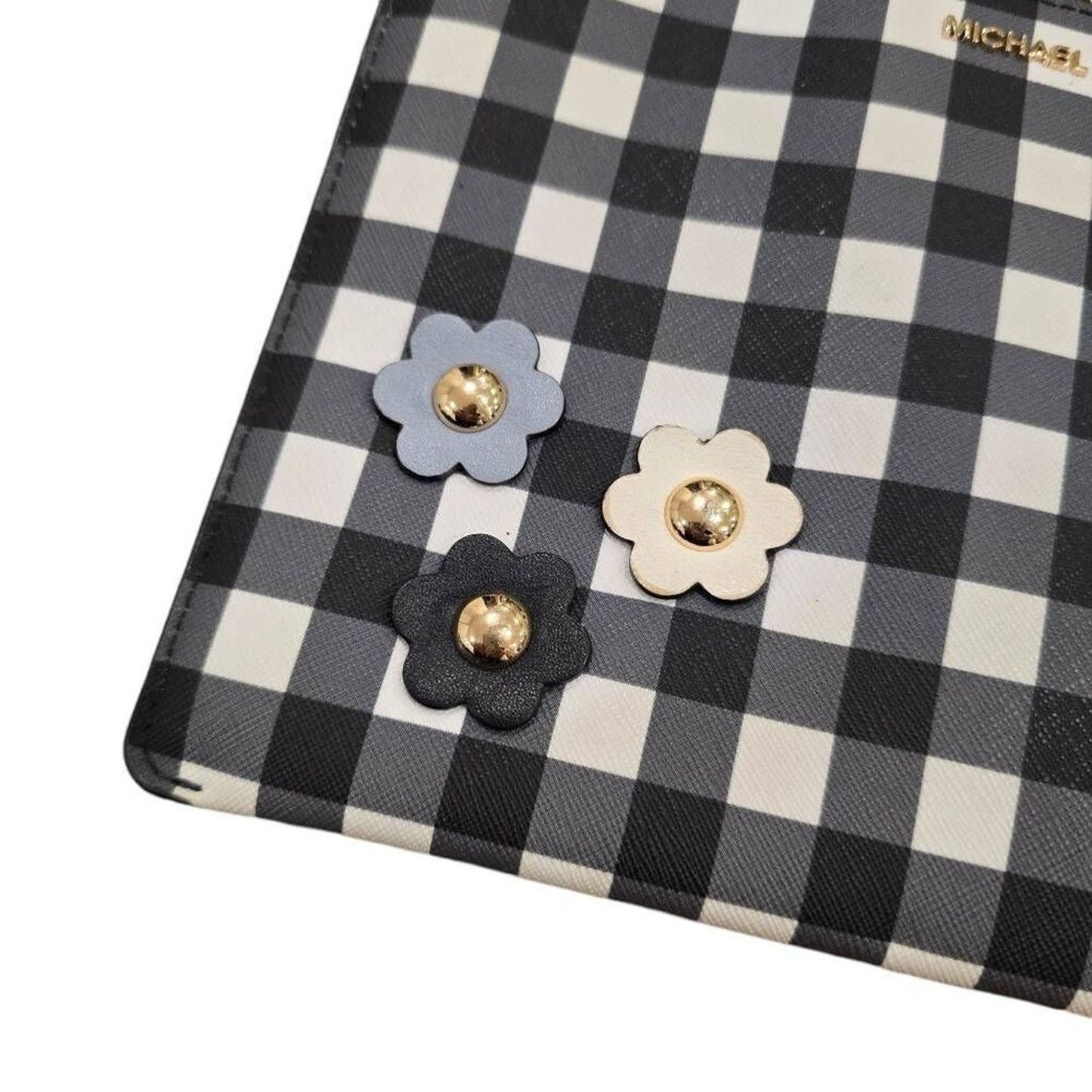 Michael Kors Gingham Large Wristlet