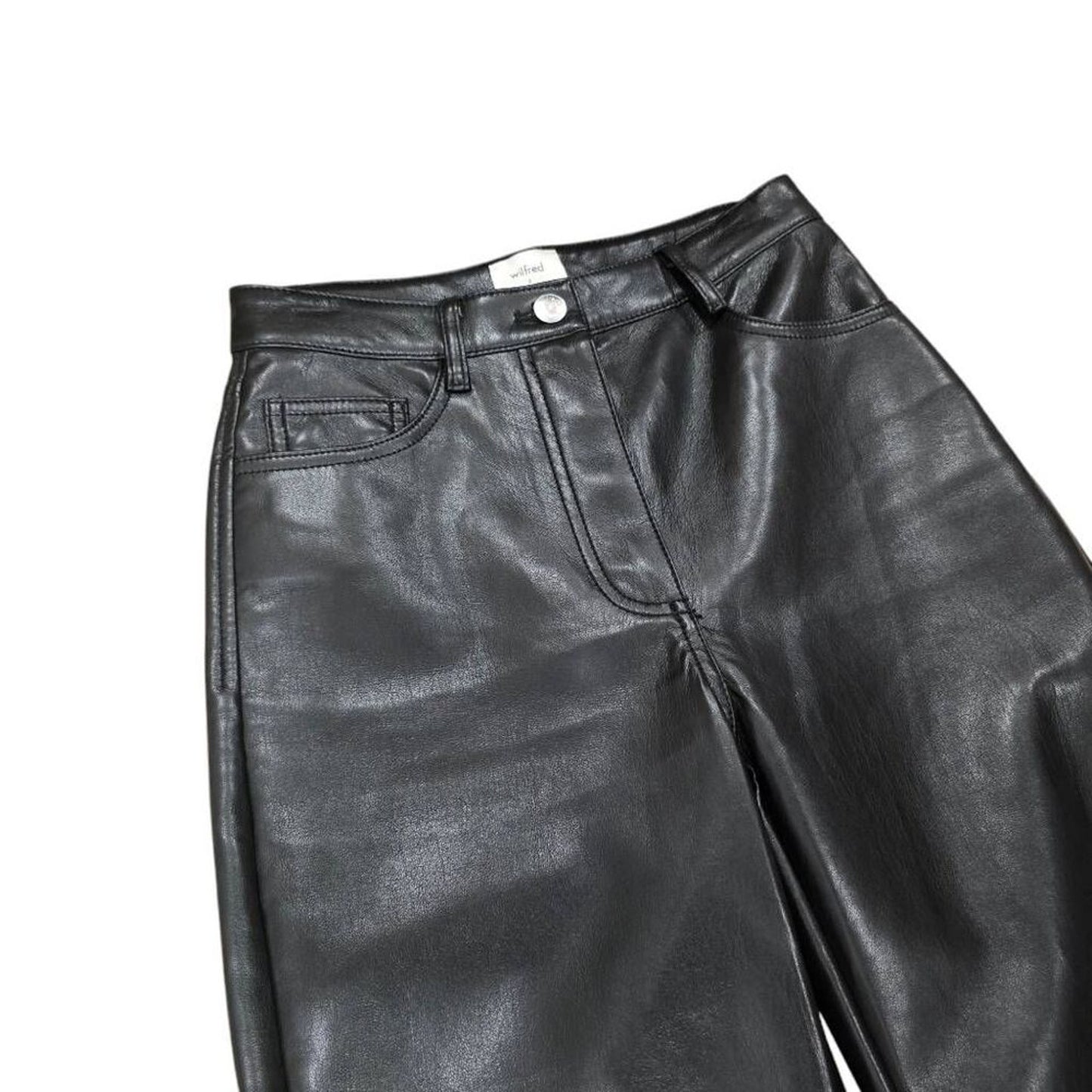 Aritzia Wilfred Faux Leather Pants Size 0
