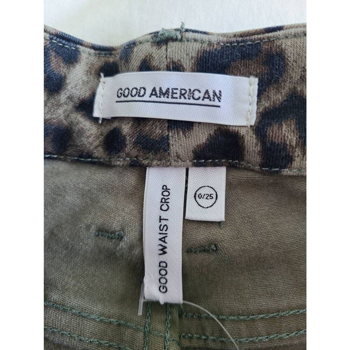 Good American Good Waist Crop Skinny Jeans Size 0/25