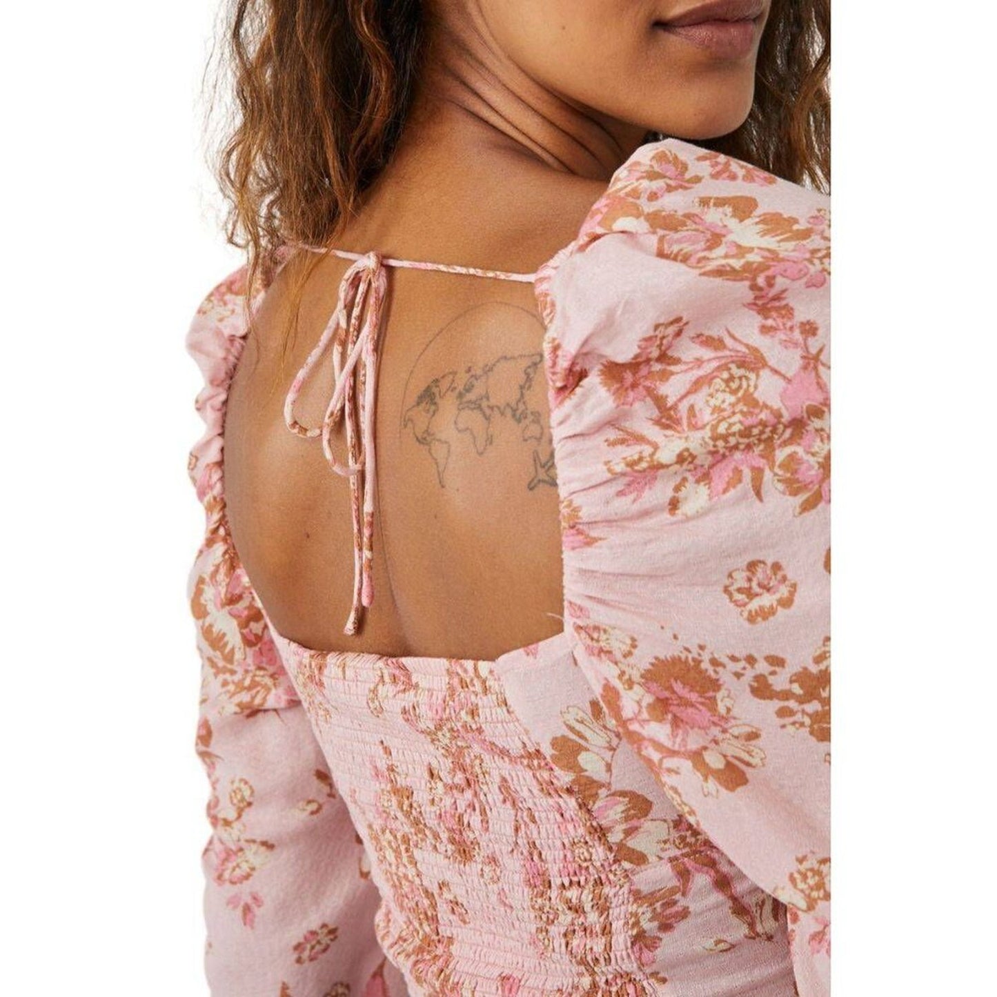 Free People Hilary Printed Blouse Size Small