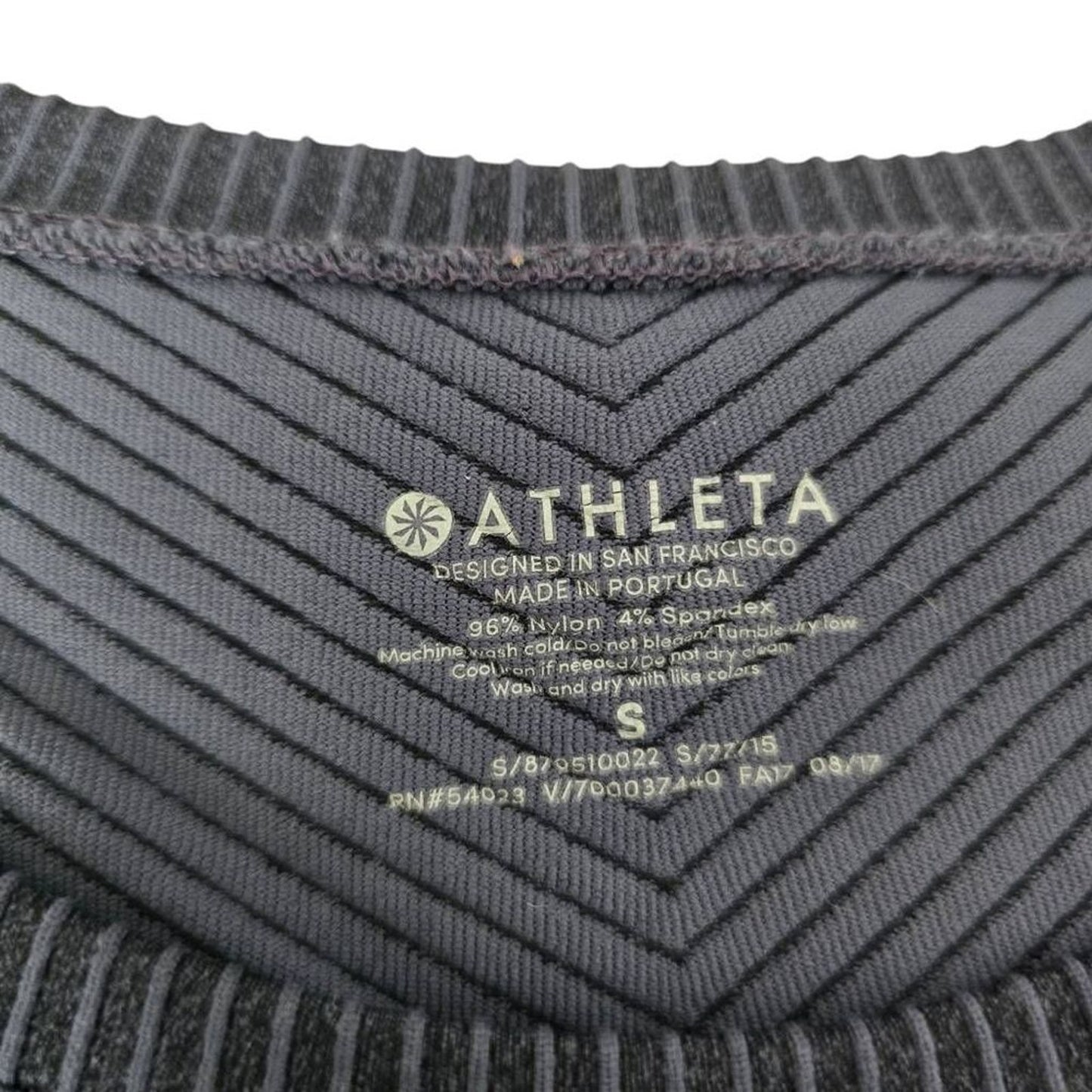 Athleta Ribbed Top Size Small