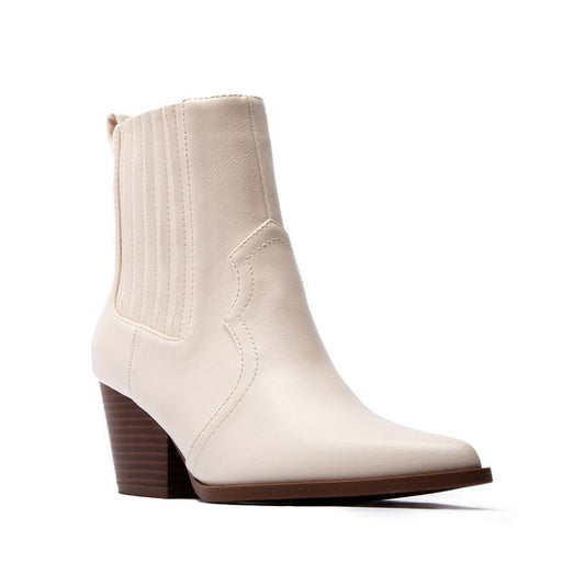 Casual White Bootie