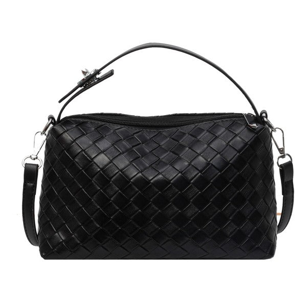 Mia Convertible Woven Crossbody Handbag