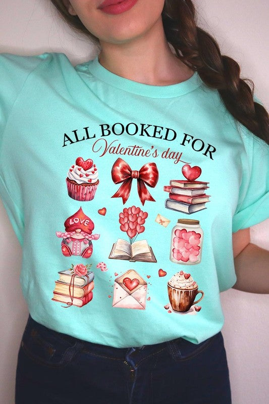 All Booked for Valentines Graphic Tee