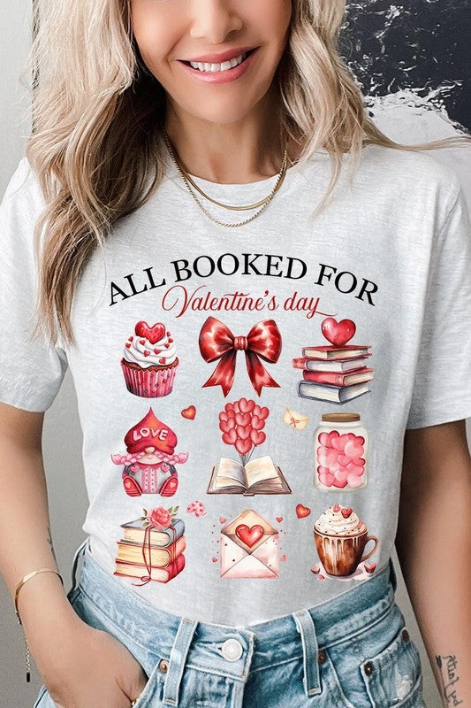 All Booked for Valentines Graphic Tee