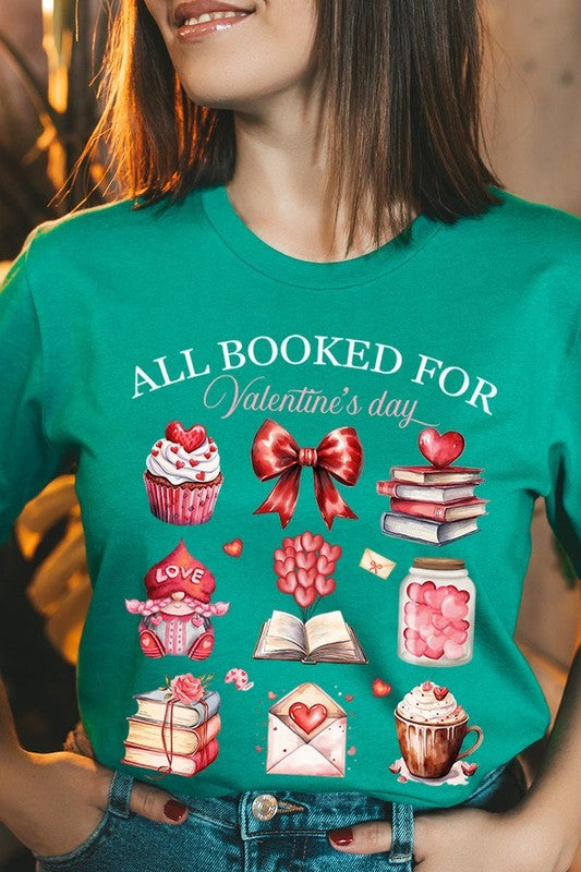 All Booked for Valentines Graphic Tee