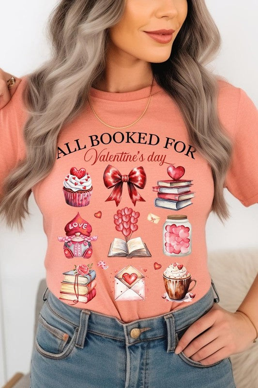 All Booked for Valentines Graphic Tee