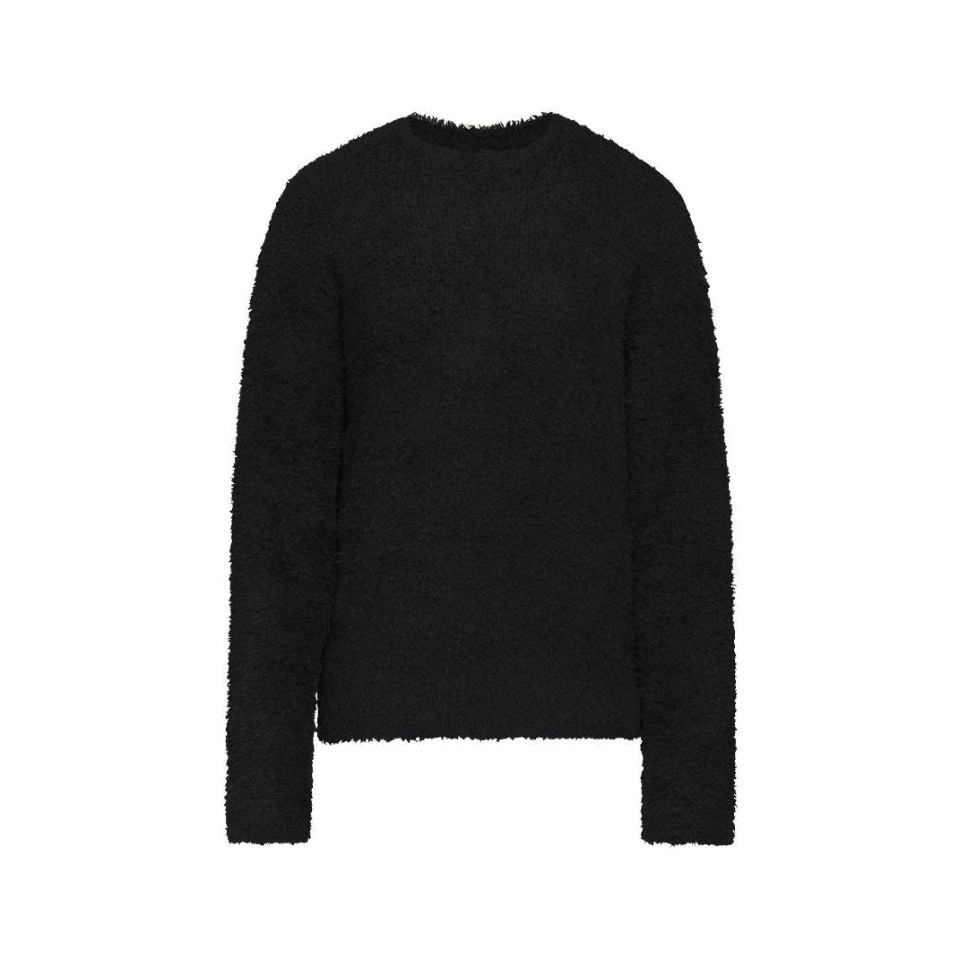 Skims black cozy knit pullover S/M