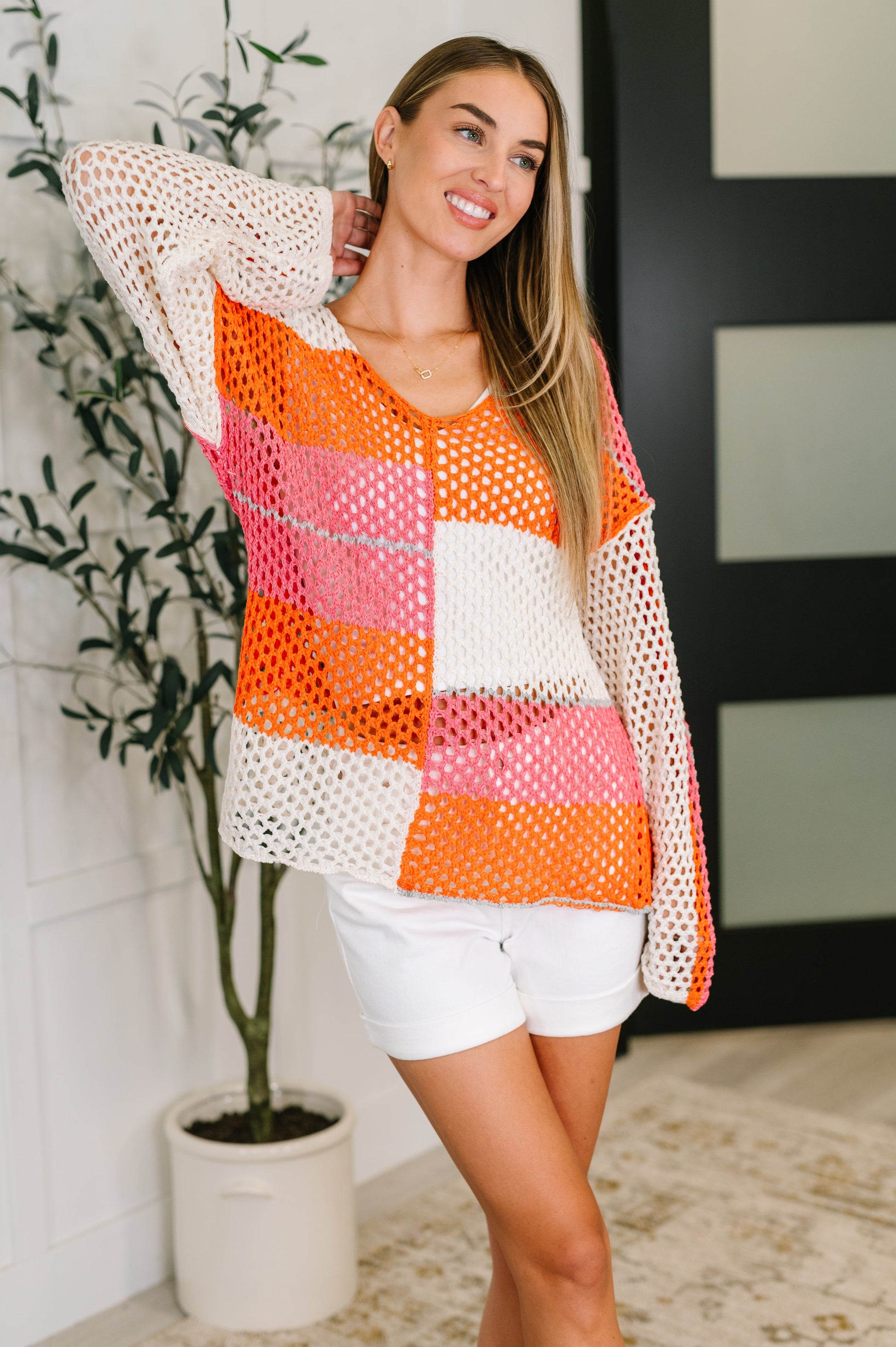 Off the Grid Net Color Block Layering Top Dress 2 Impress NH Off the Grid Net Color Block Layering Top Dress 2 Impress NH