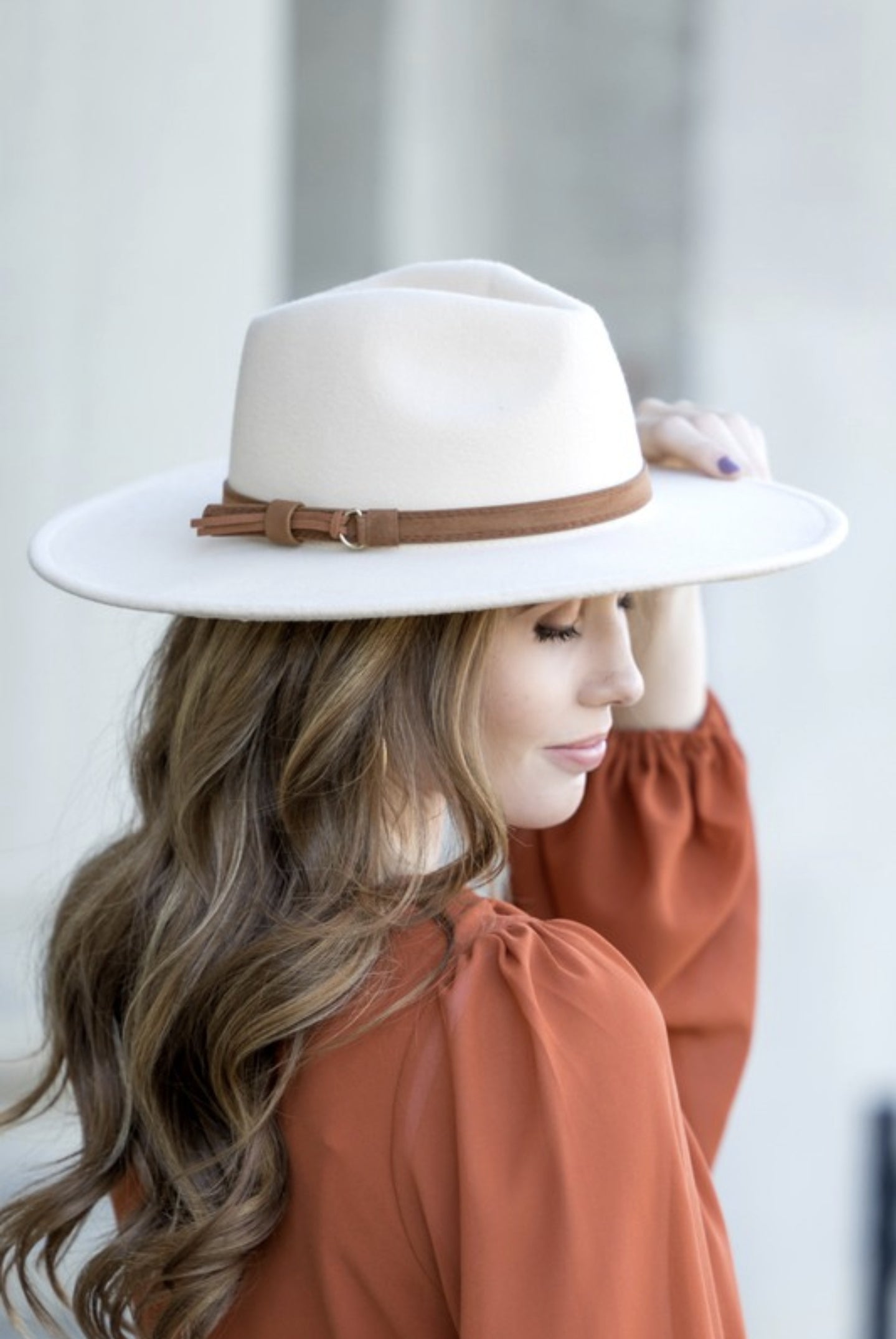 Cream Fedora Hat